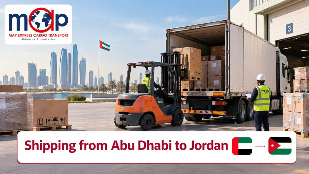 شحن اثاث من الامارات الى الاردن